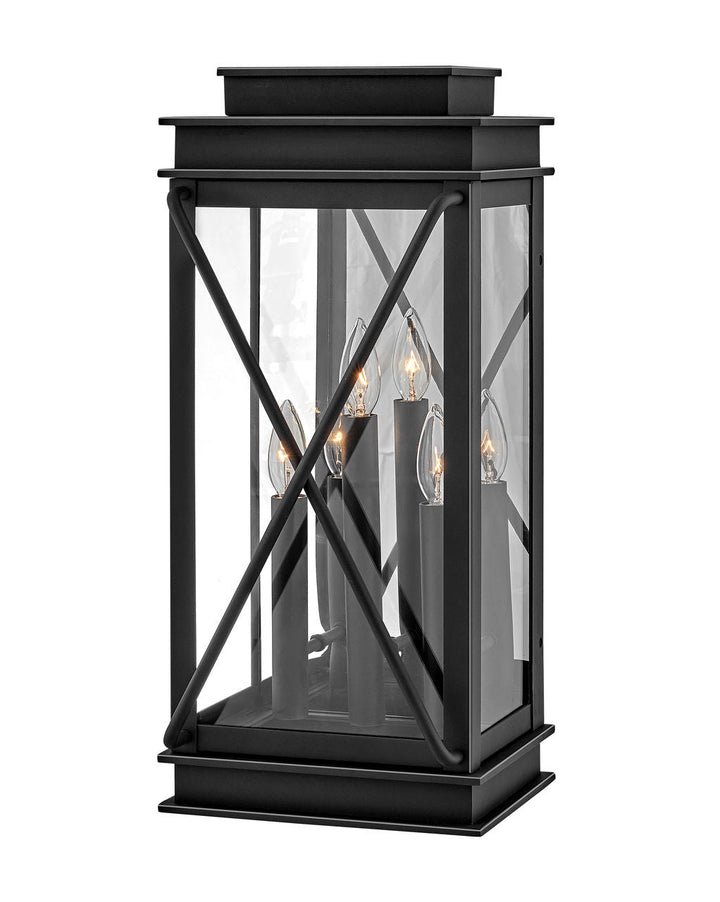 Hinkley Montecito Outdoor Wall Sconce in Museum Black (view 3)