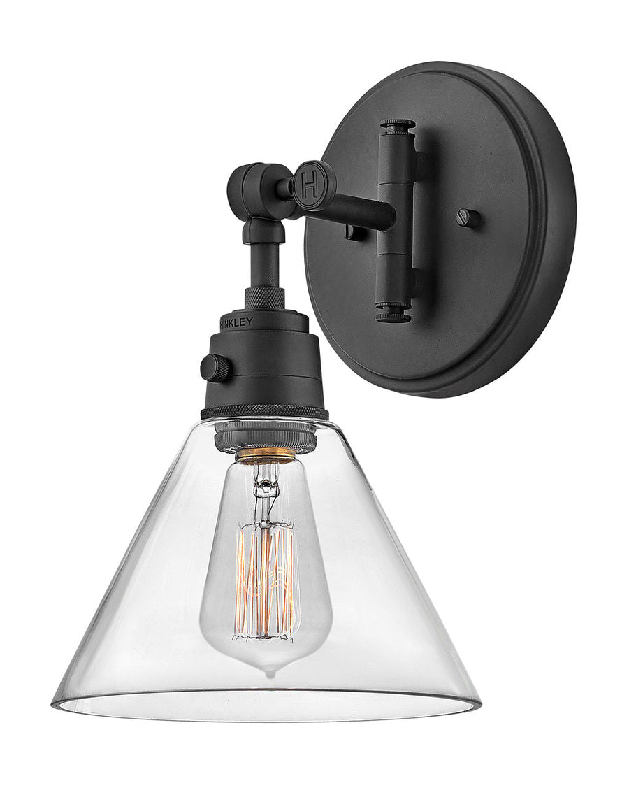 Hinkley-3691BK-CL-Clear / Black