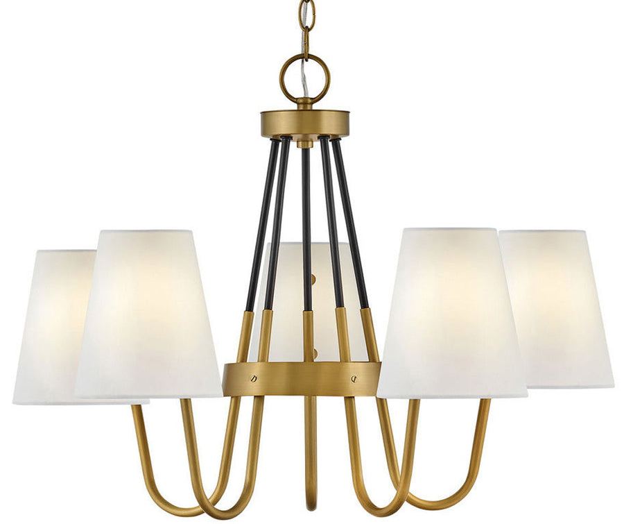 Hinkley Aston Chandelier in Heritage Brass