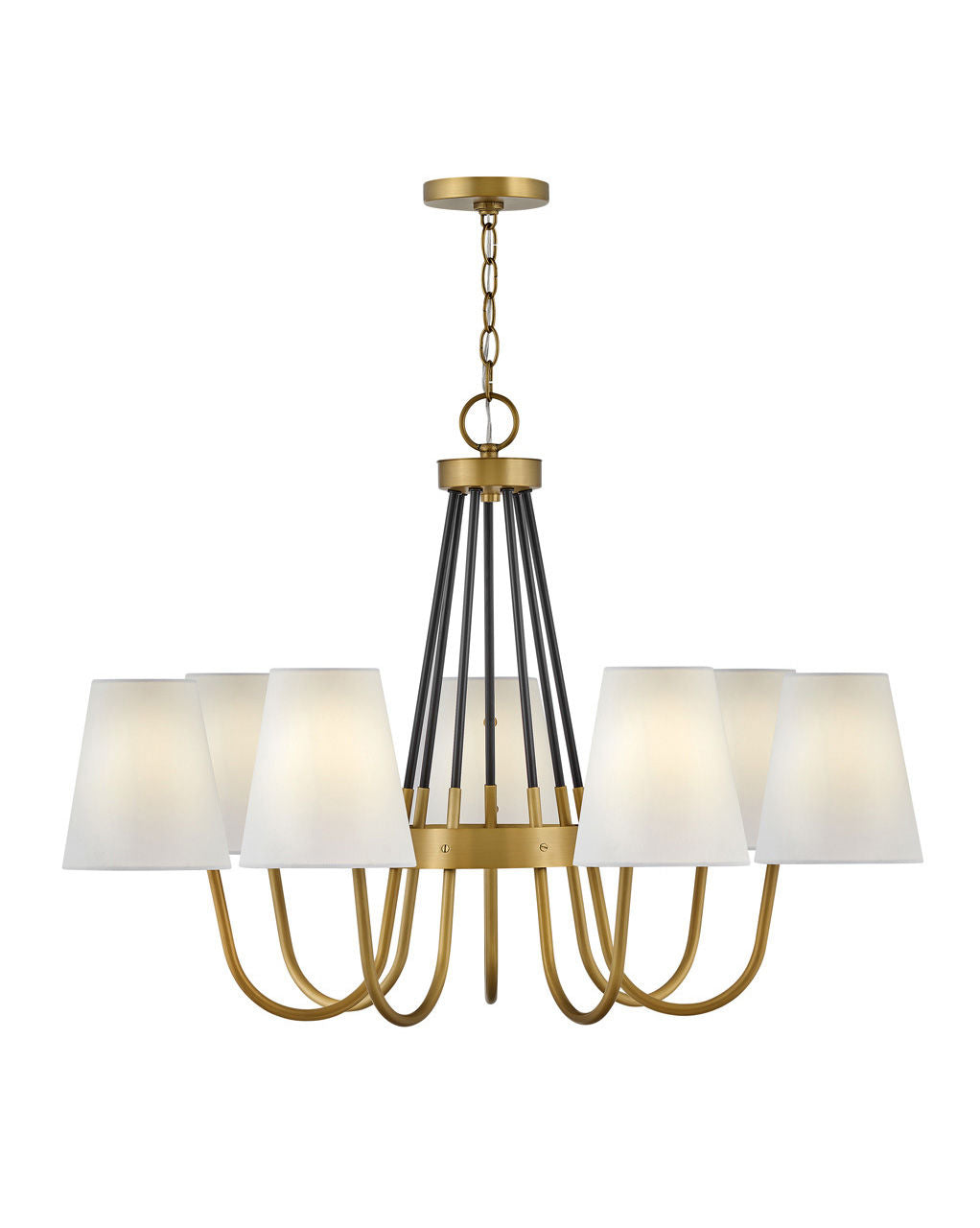 Hinkley Aston Chandelier in Heritage Brass (view 2)