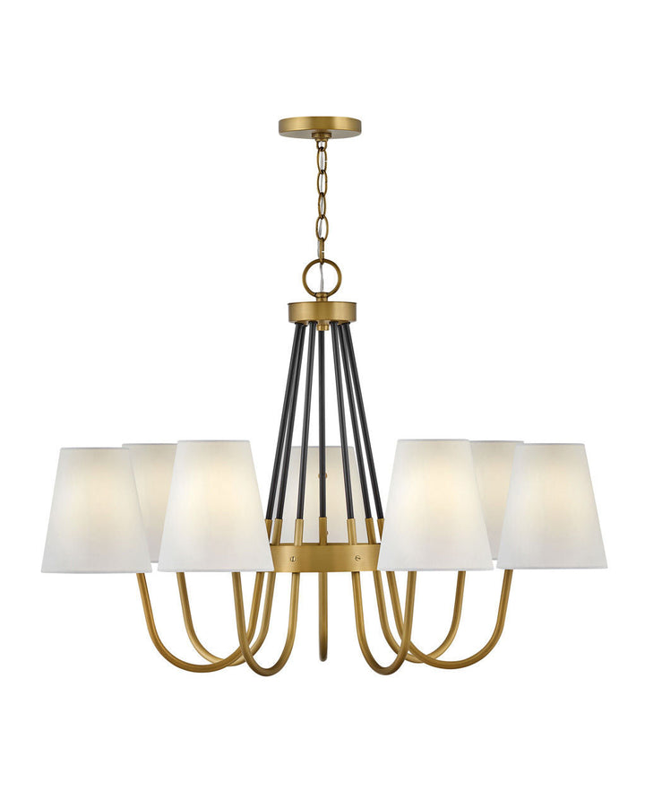 Hinkley Aston Chandelier in Heritage Brass (view 2)