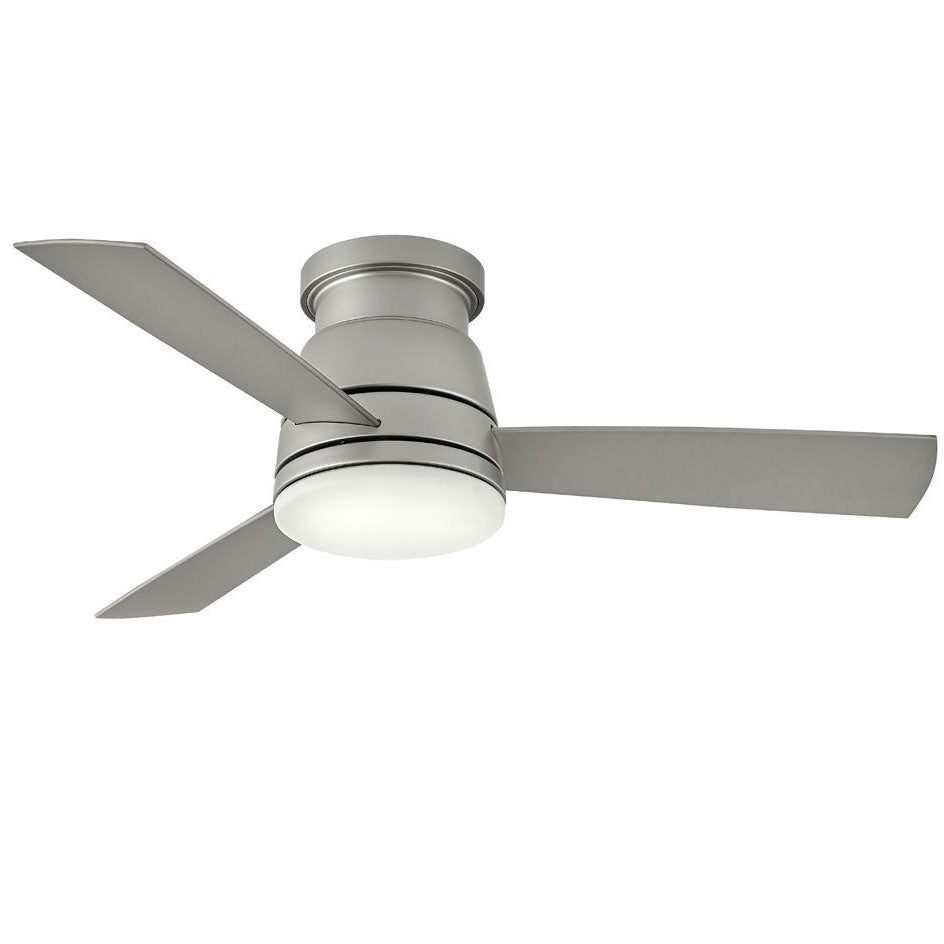 Hinkley Trey Smart Ceiling Fan with Light in Brushed Nickel (view 2)