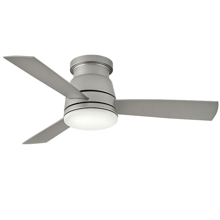 Hinkley Trey Smart Ceiling Fan with Light in Brushed Nickel (view 2)