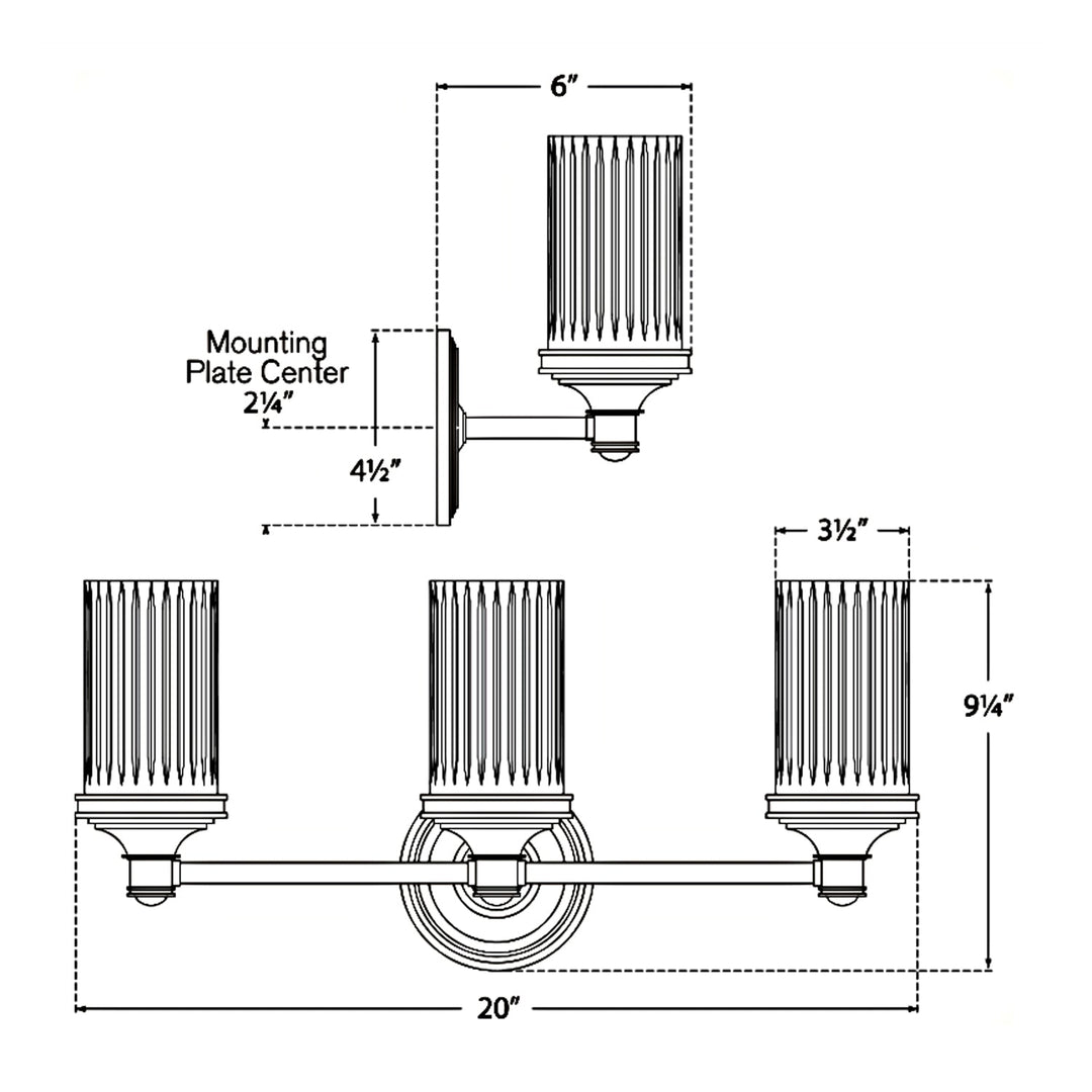 Visual Comfort Signature Ava Bathroom Vanity Light