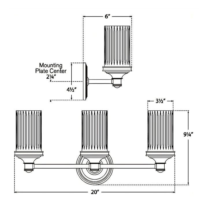 Visual Comfort Signature Ava Bathroom Vanity Light