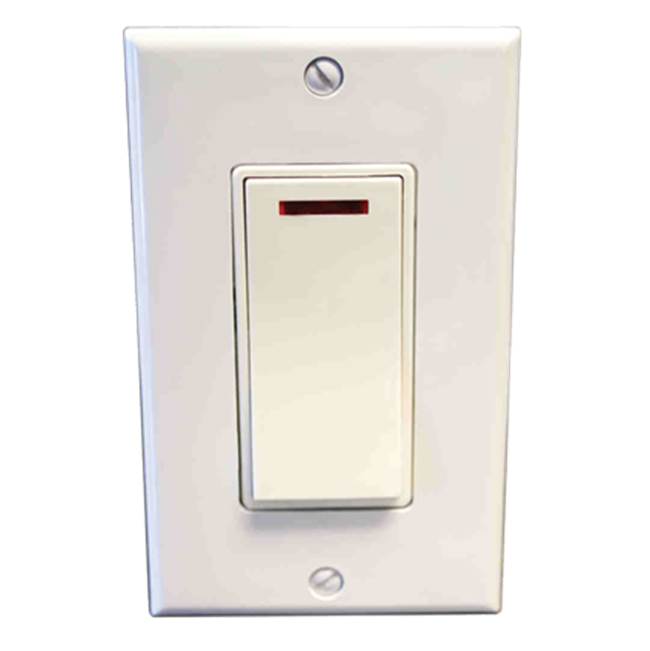 Amba Pilot Light Switch - White