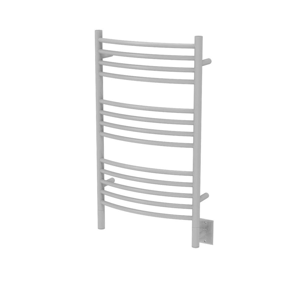 Amba Jeeves Model C Curved 13 Bar Hardwired Towel Warmer in Brushed