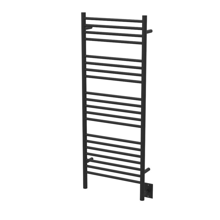 Amba Jeeves Model D Straight 20 Bar Hardwired Towel Warmer in Brushed