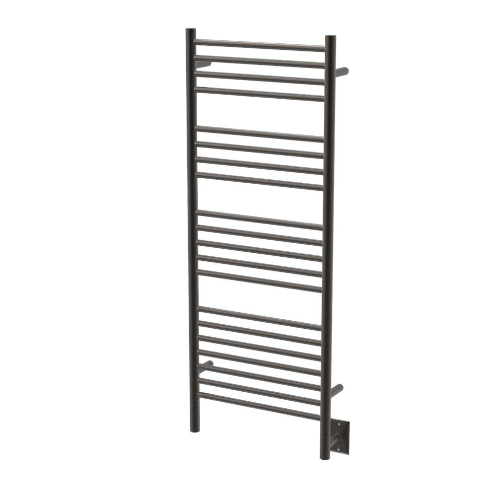 Amba Jeeves Model D Straight 20 Bar Hardwired Towel Warmer in Brushed