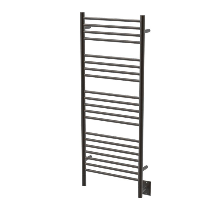 Amba Jeeves Model D Straight 20 Bar Hardwired Towel Warmer in Brushed