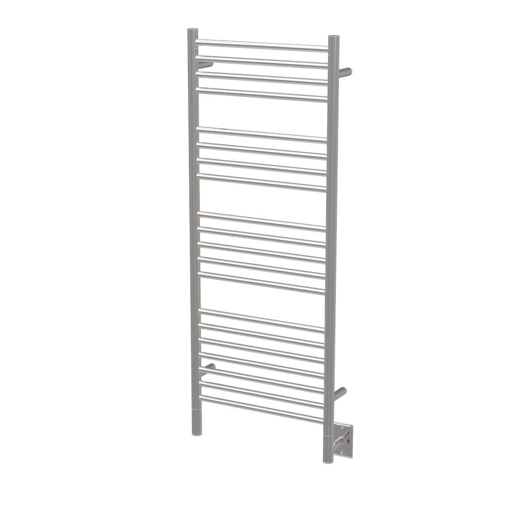 Amba Jeeves Model D Straight 20 Bar Hardwired Towel Warmer in Brushed