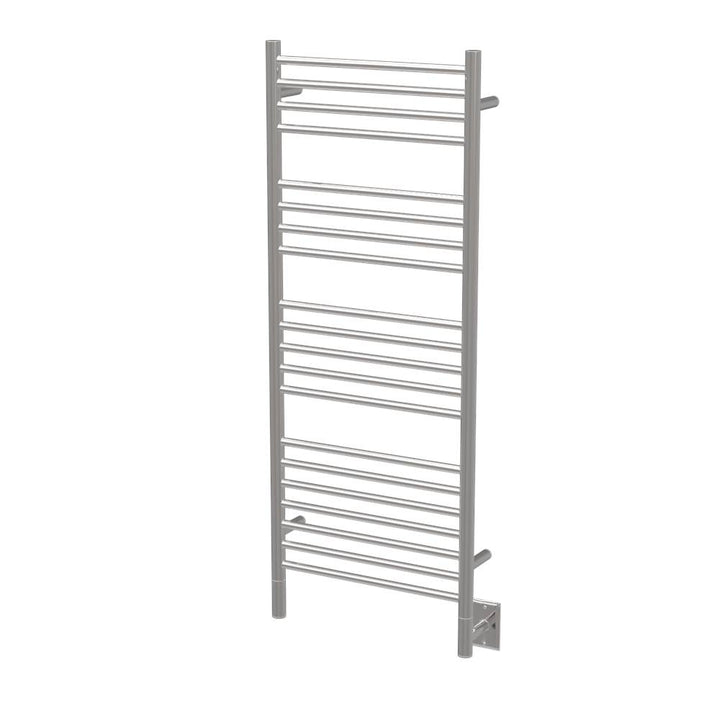 Amba Jeeves Model D Straight 20 Bar Hardwired Towel Warmer in Brushed