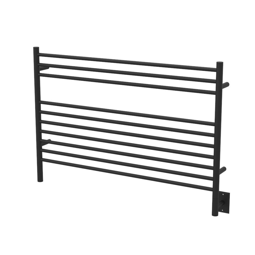 Amba Jeeves Model L Straight 10 Bar Hardwired Towel Warmer in Brushed