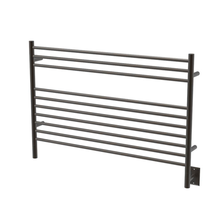 Amba Jeeves Model L Straight 10 Bar Hardwired Towel Warmer in Brushed