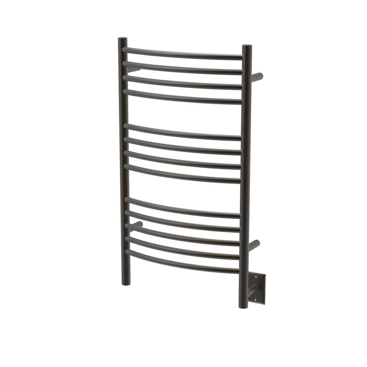Amba Jeeves Model C Curved 13 Bar Hardwired Towel Warmer in Brushed