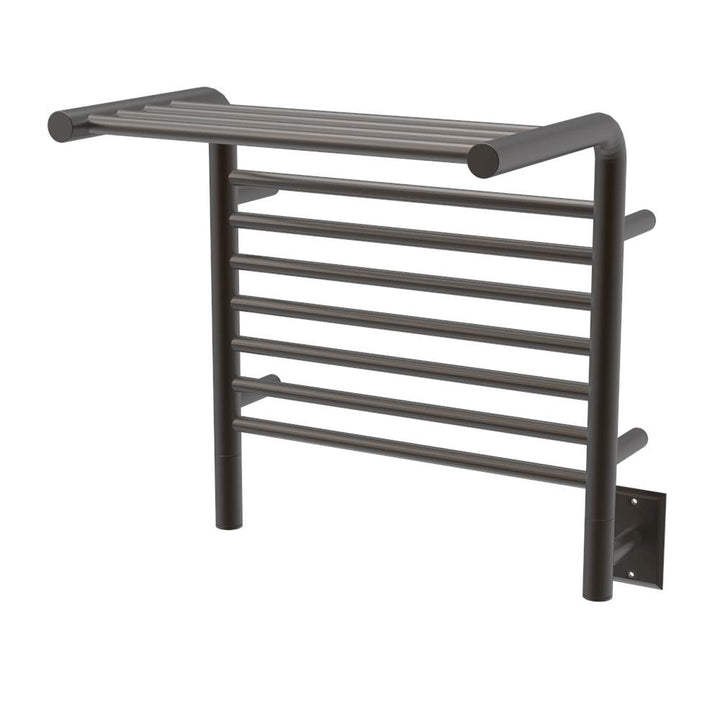 Amba Jeeves Model M Shelf 11 Bar Hardwired Towel Warmer in Brushed