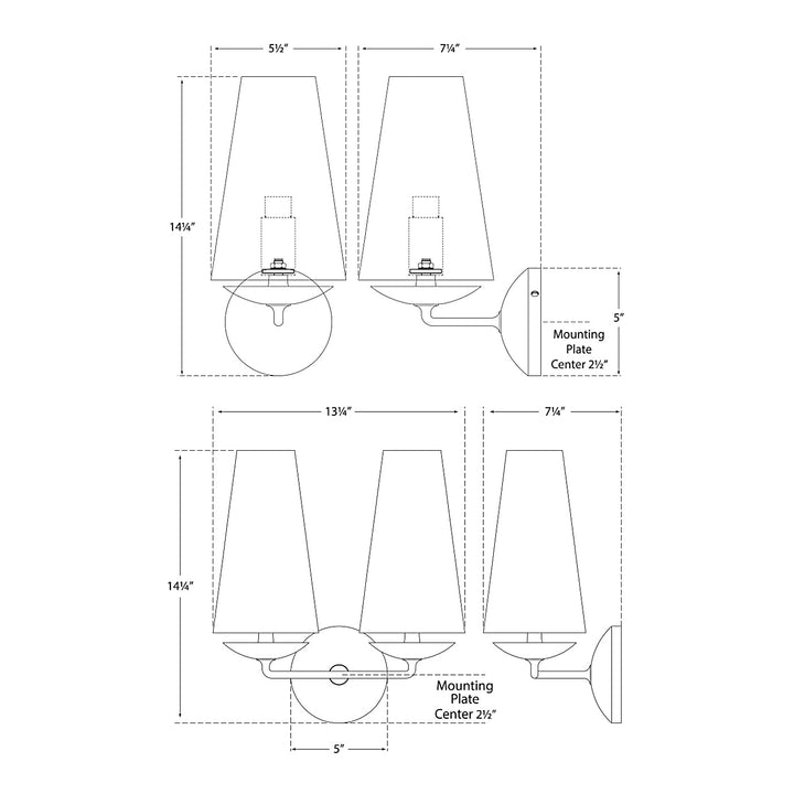 Visual Comfort Signature Fontaine Wall Sconce