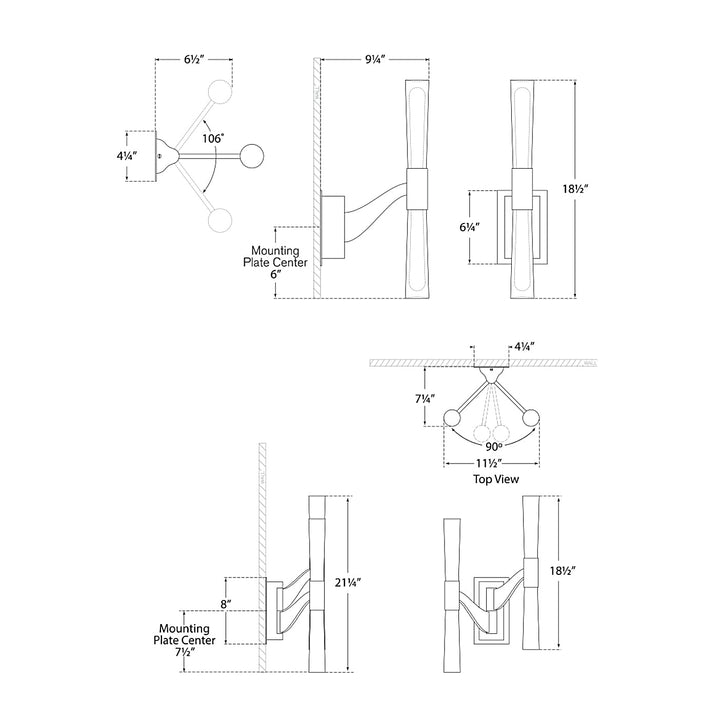 Visual Comfort Signature Brenta Articulating Wall Sconce