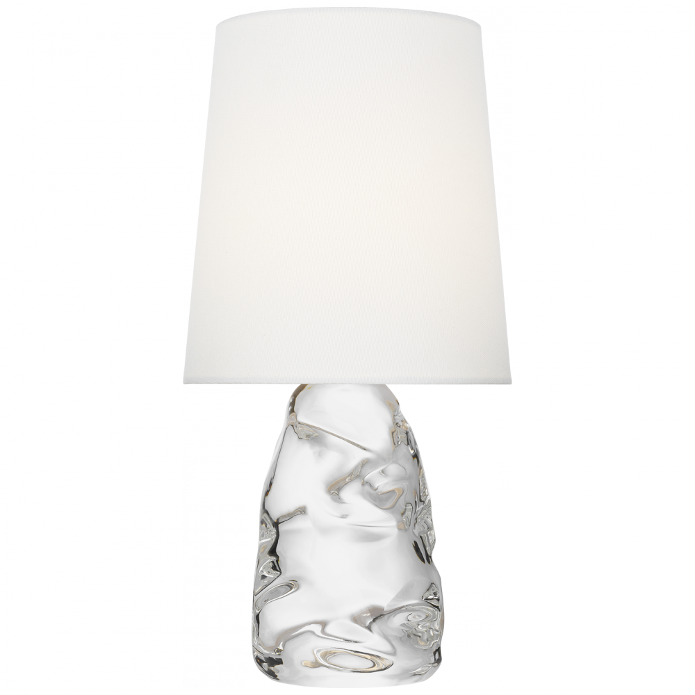 Visual Comfort Signature Lupin Cordless Table Lamp in Clear Glass