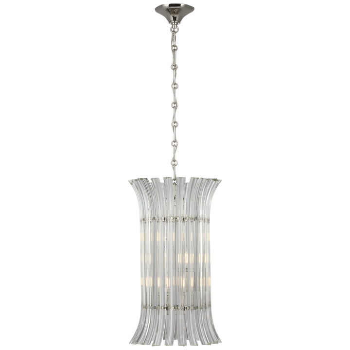 Visual Comfort Signature Rhine Pendant in Polished Nickel