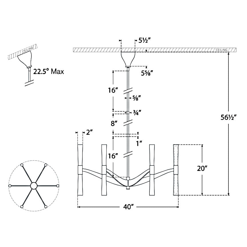 Visual Comfort Signature Brenta Chandelier
