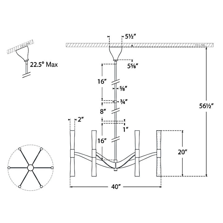 Visual Comfort Signature Brenta Chandelier