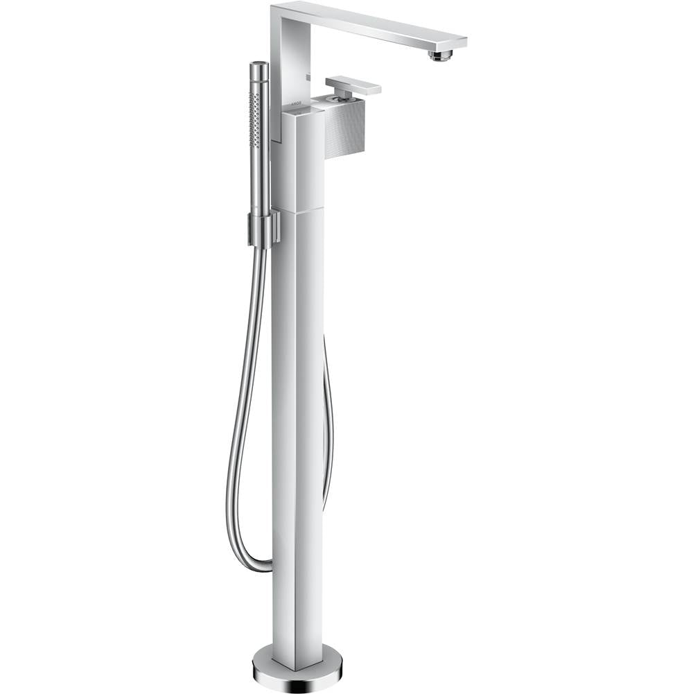 AXOR Edge Freestanding Tub Filler Trim with Handshower Diamond Cut