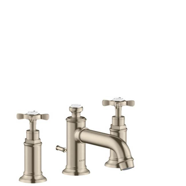 AXOR Montreux Widespread Faucet 30 with Cross Handles and Pop-Up Drain