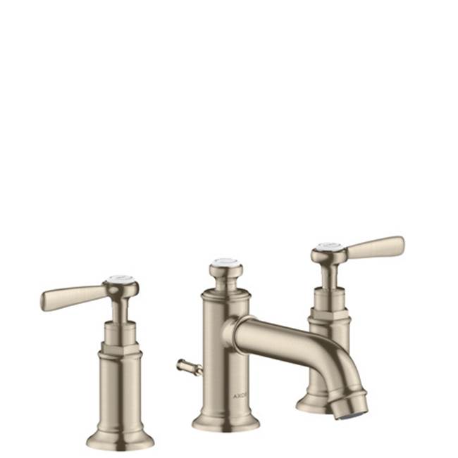AXOR Montreux Widespread Faucet 30 with Lever Handles and Pop-Up Drain