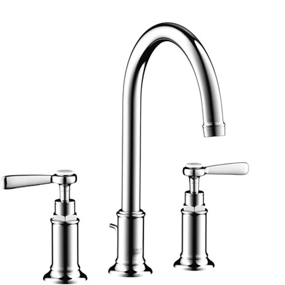 AXOR Montreux Widespread Faucet 180 with Lever Handles and Pop-Up Drain