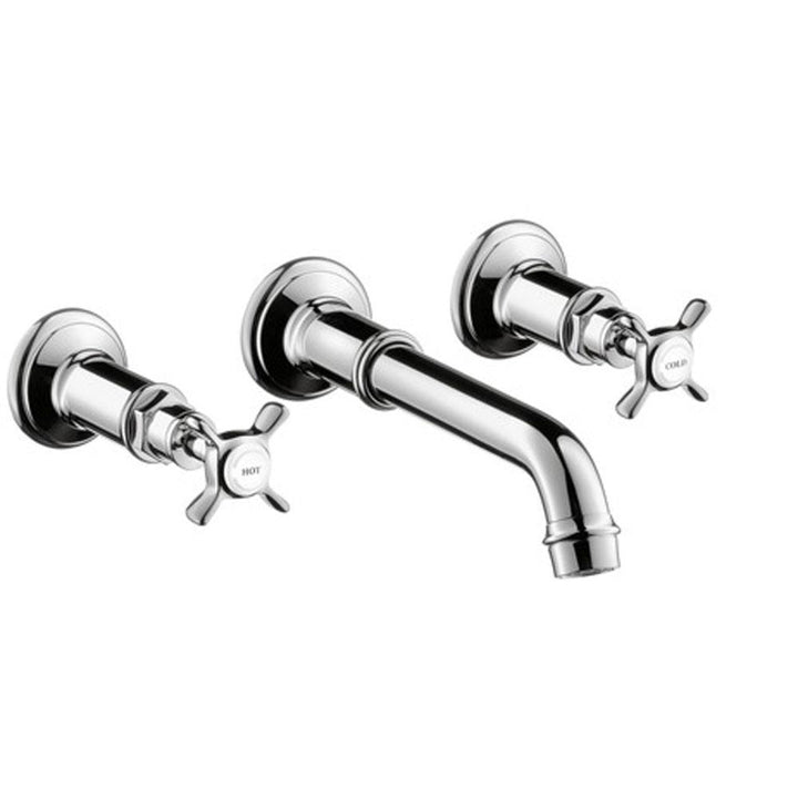 AXOR Montreux Wall-Mounted Widespread Faucet Trim with Cross Handles