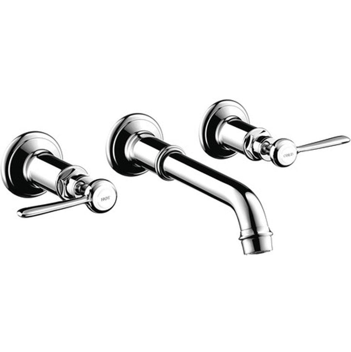 AXOR Montreux Wall-Mounted Widespread Faucet Trim with Lever Handles