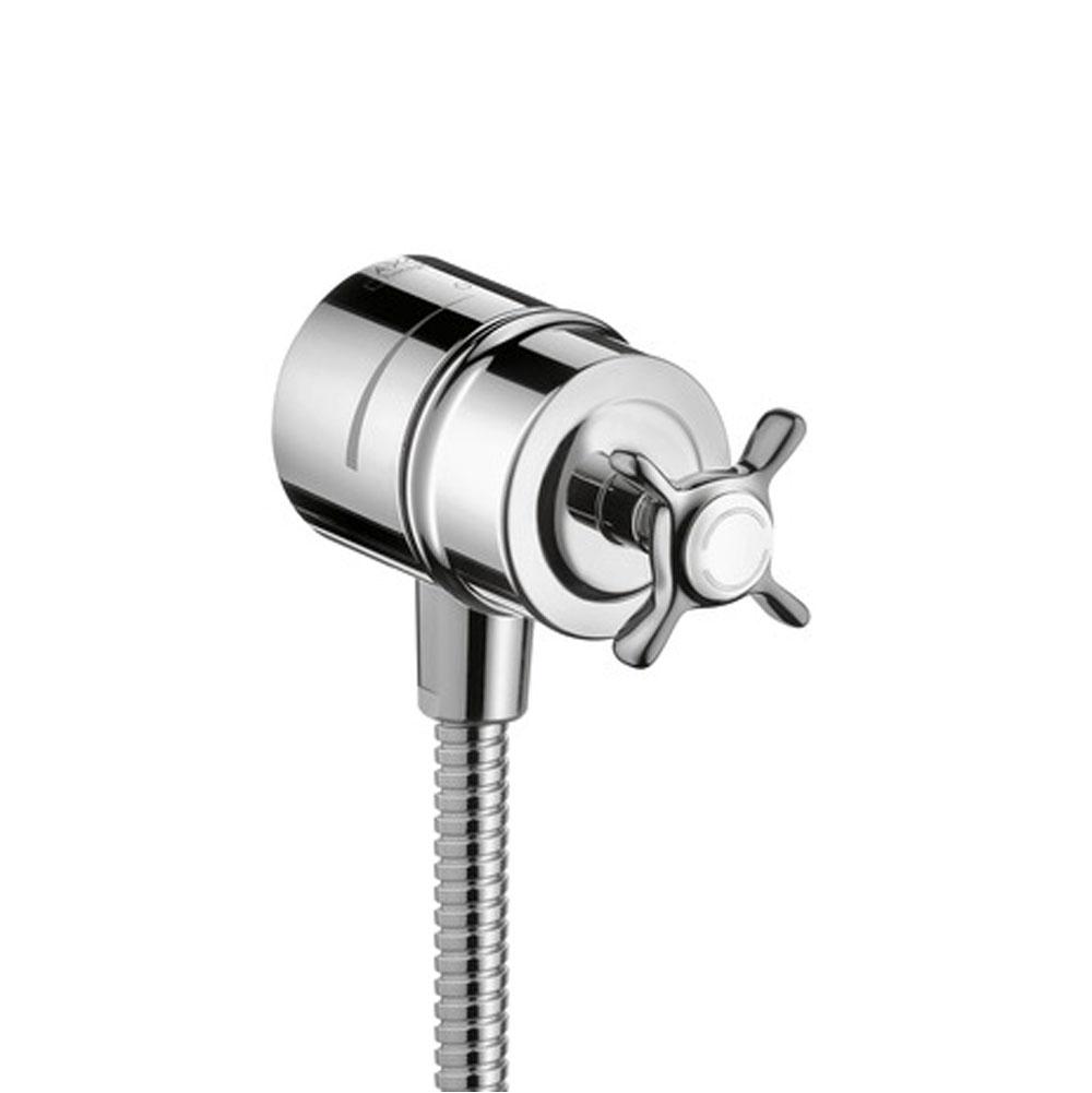 AXOR Montreux Wall Outlet with Check Valves and Volume Control Cross Handle
