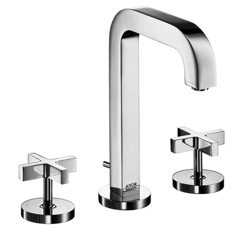AXOR Citterio Widespread Faucet 170 with Cross Handles and Pop-Up Drain