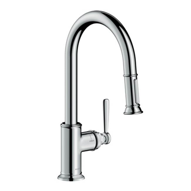 AXOR Montreux HighArc Kitchen Faucet 2-Spray Pull-Down