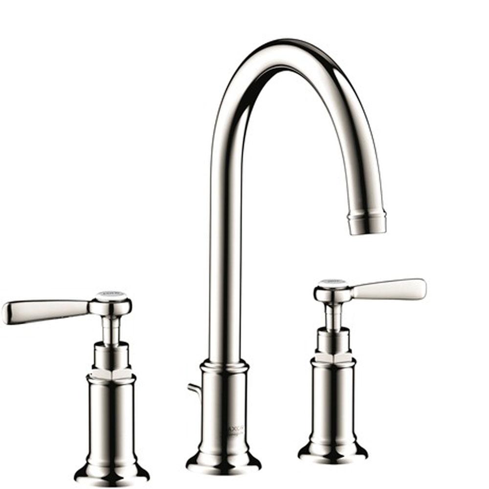 AXOR Montreux Widespread Faucet 180 with Lever Handles and Pop-Up Drain