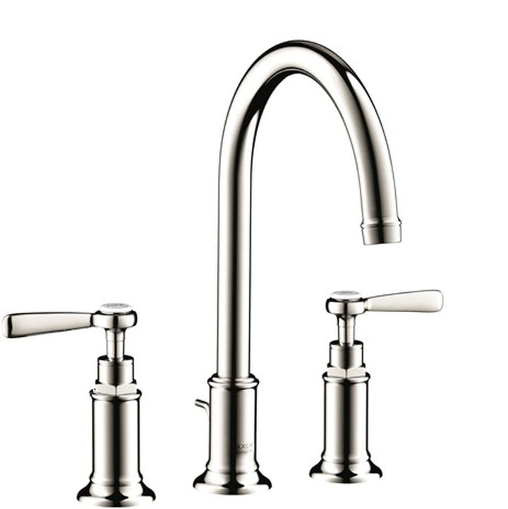 AXOR Montreux Widespread Faucet 180 with Lever Handles and Pop-Up Drain
