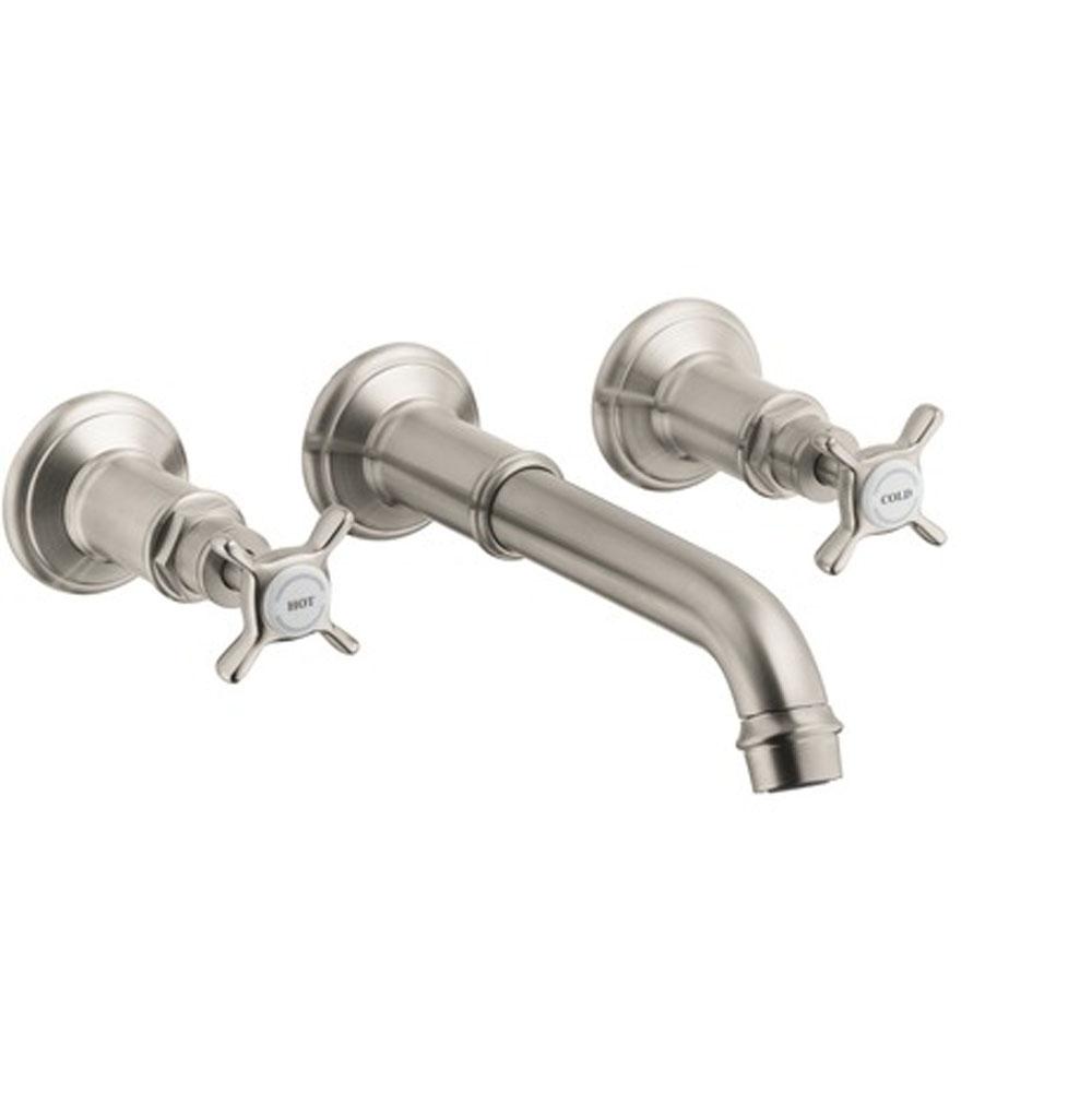 AXOR Montreux Wall-Mounted Widespread Faucet Trim with Cross Handles