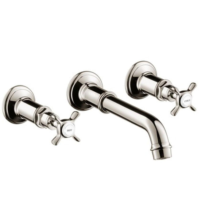 AXOR Montreux Wall-Mounted Widespread Faucet Trim with Cross Handles