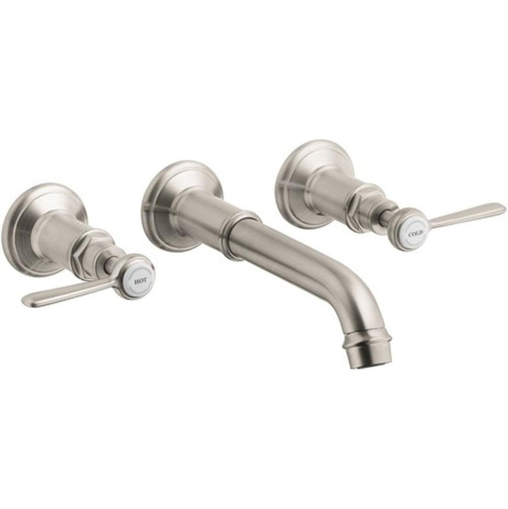 AXOR Montreux Wall-Mounted Widespread Faucet Trim with Lever Handles