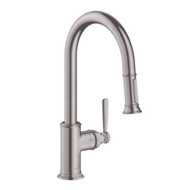 AXOR Montreux HighArc Kitchen Faucet 2-Spray Pull-Down
