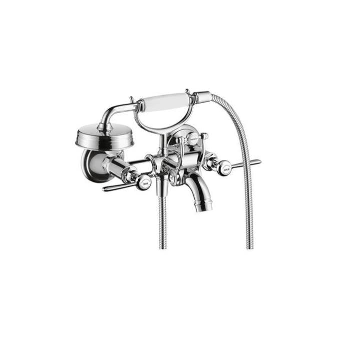 AXOR Montreux 2-Handle Wall-Mounted Tub Filler with Lever Handles and Handshower