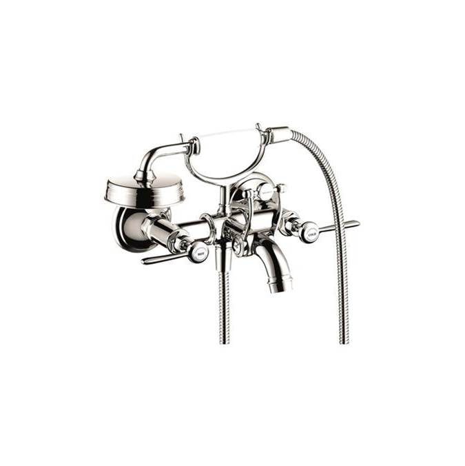 AXOR Montreux 2-Handle Wall-Mounted Tub Filler with Lever Handles and Handshower