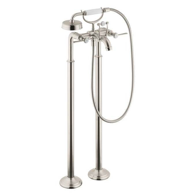 AXOR Montreux 2-Handle Freestanding Tub Filler Trim with Lever Handles and Handshower