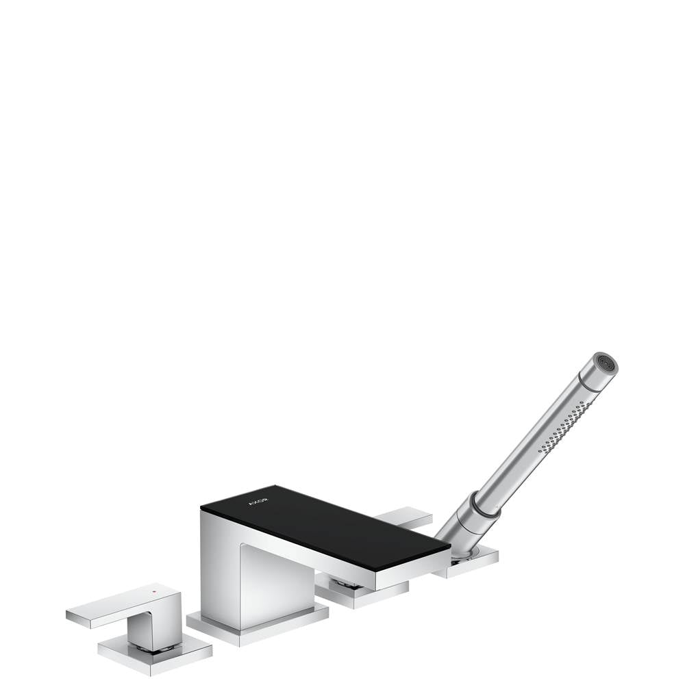 AXOR MyEdition 4-Hole Roman Tub Set Trim with Handshower  / Mirror Glass