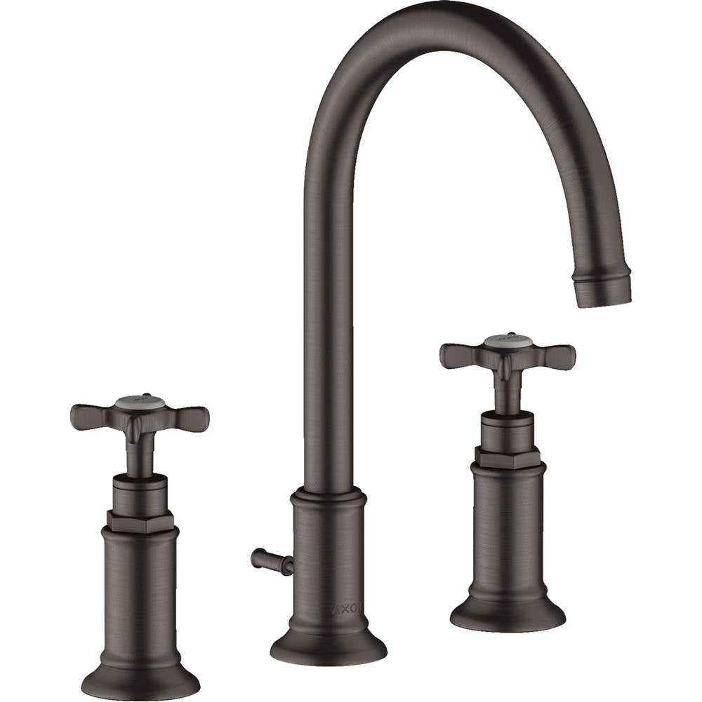 AXOR Montreux Widespread Faucet 180 with Cross Handles and Pop-Up Drain