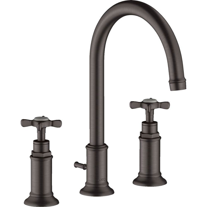 AXOR Montreux Widespread Faucet 180 with Cross Handles and Pop-Up Drain