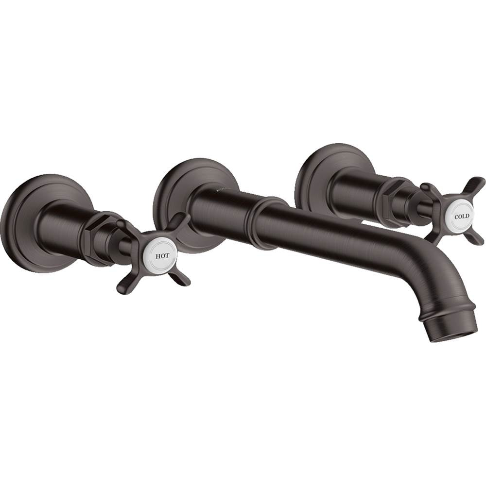AXOR Montreux Wall-Mounted Widespread Faucet Trim with Cross Handles