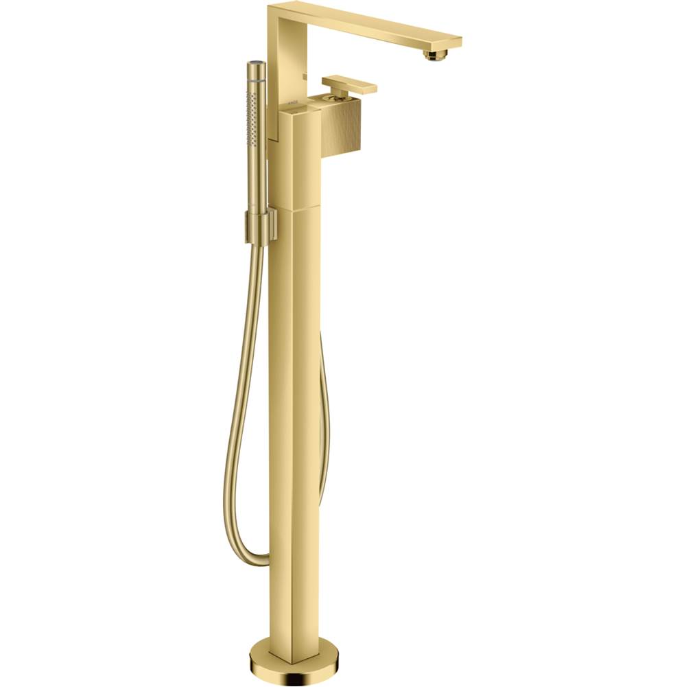 AXOR Edge Freestanding Tub Filler Trim with Handshower Diamond Cut