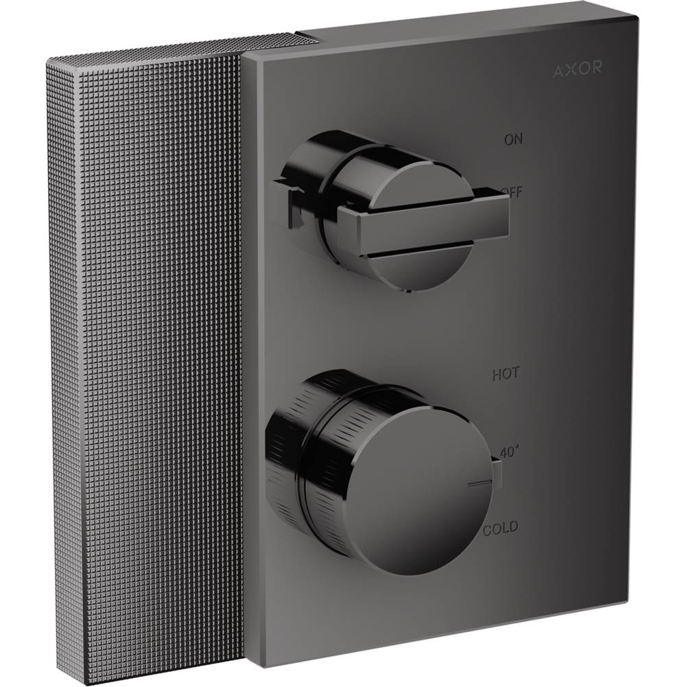 AXOR Edge Thermostatic Trim with Volume Control Diamond Cut